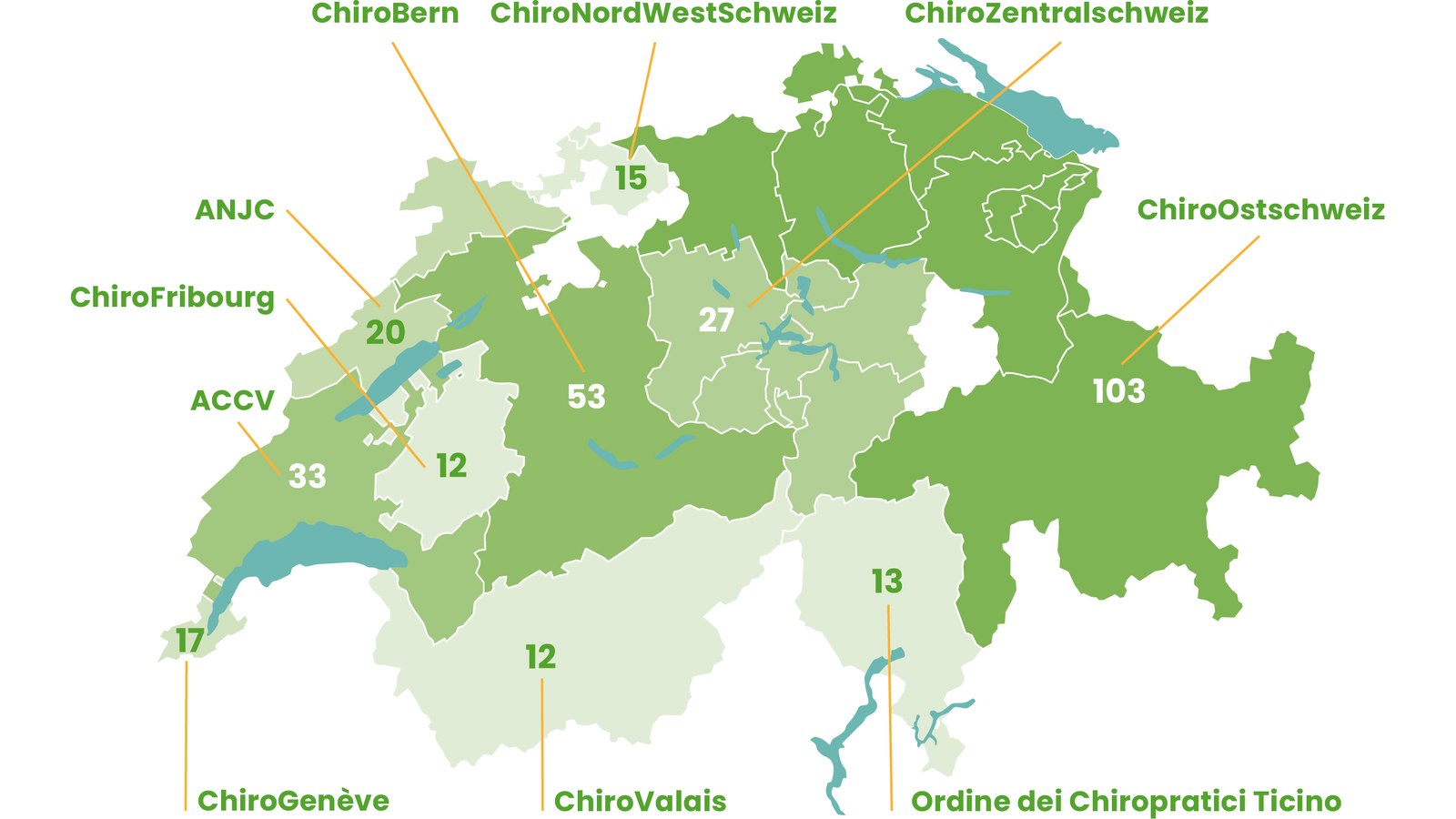 Regionale Gruppen Karte 2024
